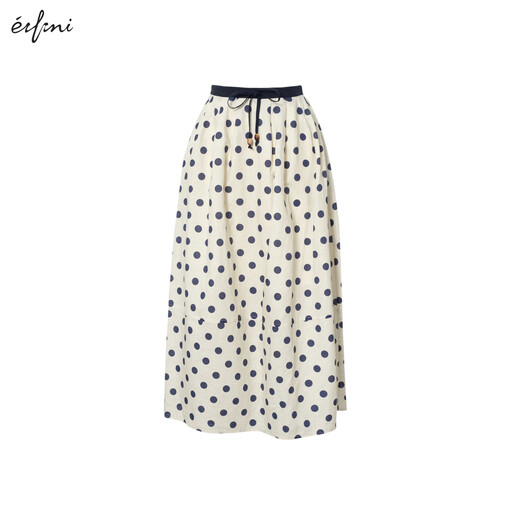 Eifli (Eifini) Eifli Polka Dot-Rock für Frauen Sommerfarbe Taille A-Line