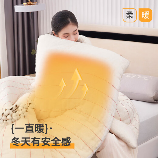 Keruorina Xinjiang first-grade long velvet quilt pure cotton quilt quilt core winter quilt cotton mattress quilt quilt bottom cotton handmade Xinjiang cotton quilt 6Jin [Jin equals 0.5 kg] 150x200cm