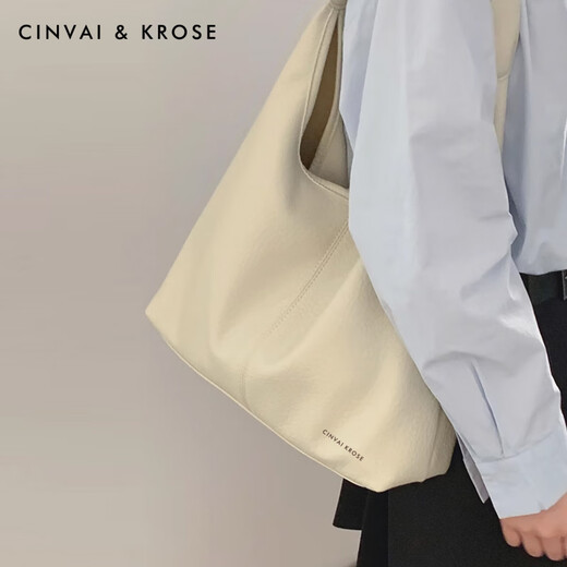 CinvaiKrose小c&k托特包女2025新款大容量包包女式感腋下包单肩女包 棕咖色Brown