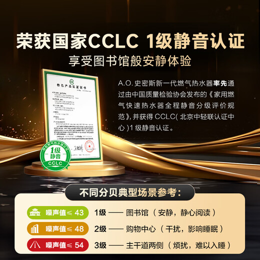 A.O.SMITH 16-liter stainless steel gas water heater, national subsidy, level 1 silent certification, safety protection JSQ31-EDQ6 new product