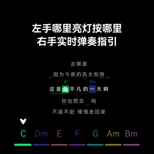 Aeroband [wie Yu Wenwen] Air Band Smart Electronic Gitarre Automatic Singing Stringless Gitarre Starry Schwarz