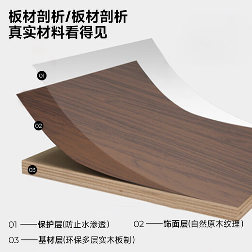 ZHONGWEI boss desk simple modern president desk office executive desk manager desk 1.8 meters including side cabinets