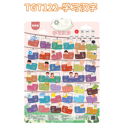 
Children's audio hanging pictures toys toys reading wall hanging paintings baby learning machine one-piece English letters (electricity transmission hook)
