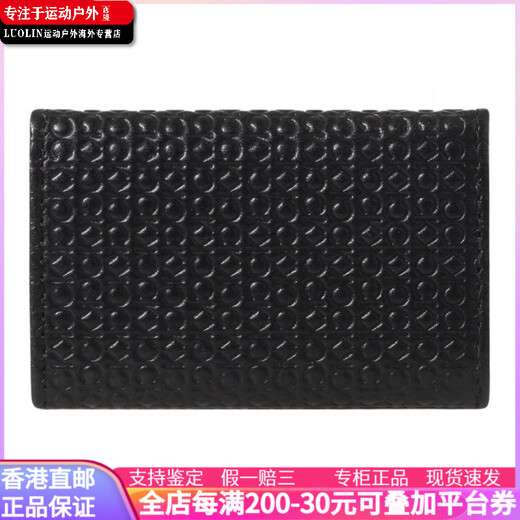 Calvin Klein 微标Logo按扣开合 皮 钥匙包 男款 黑色 黑色