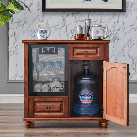 Yusenyi Tea Bar Шкаф Home Living Room Полностью автоматический интеллектуальный дозатор с твердым древесиной с дезинфекцией шкафа Новый китайский высококачественный высококачественный 9902 Полностью автоматический тепло льда