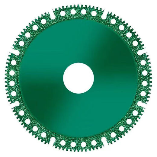 Pachin Composite Multi-Function Cutting Sheet Color Steel Tile PCV Wood Slate Ceramic Tile Angle Grinder Special Brazed Slice Composite Sheet Green (100mm Diameter) One Piece Yida Multi-Function Composite Brazed Diamond Cutting Sheet