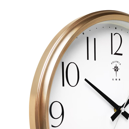 Polaris (POLARIS) wall clock living room simple creative quartz clock fashion bedroom clock modern clock European wall watch 30cm