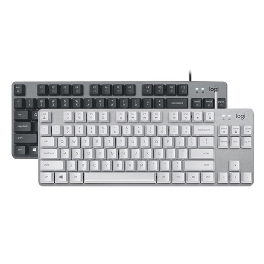 
Logitech Logitech K835 wired mechanical keyboard 84 keys without backlight computer peripherals e-sports game office tea shaft unpack K835 white red shaft + mouse pad Original authentic