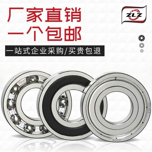 ZLZ高速电机轴承6200 6201 6202 6203 6204 6205 6206 6207 ZZ RS 6210铁盖 进口航空品质P2级