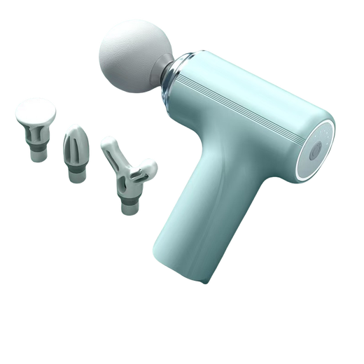 Sports fascia gun Xiaomi same style massager shoulder and neck massager neck mask gun mini professional grade portable fitness muscle relaxation birthday Christmas gift practical for men and women 15kg large thrust Qingfeng green + 6 levels adjustable