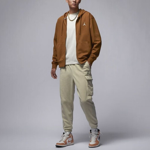 耐克（NIKE）男女M J ESS FLC FZ 针织毛圈运动外套小麦黄FQ1867-281 FQ1867-281 CZ仓 S