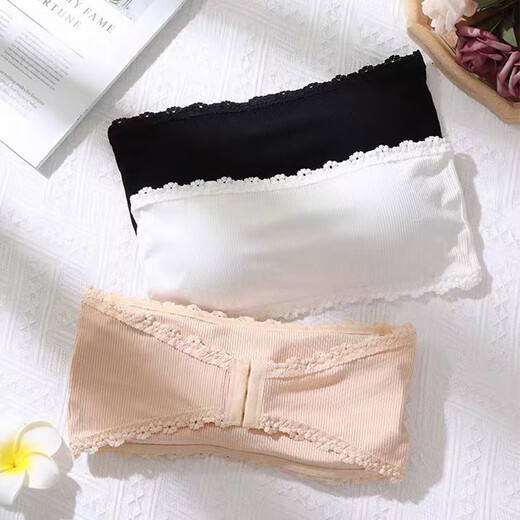 Yu Zhaolin can wear short invisible tube top and beautiful back underwear for girls in all seasons. Korean version of no rims bra and vest for women. Strapless. White 1 piece. One size fits all (85-110Jin Jin is equal to 0.5 kg)