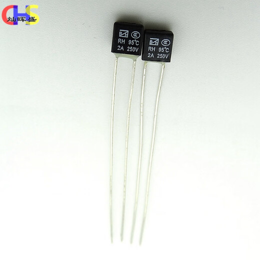 Square thermal fuse thermal protector fuse RH1A 2A 85 95 120 130 145 150 degrees 105 degrees 100 pieces 2A250V