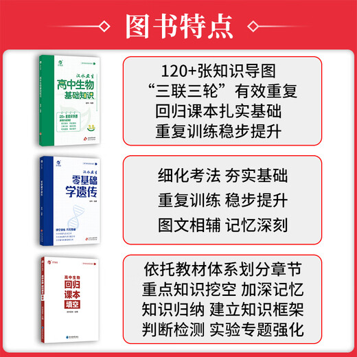
2025 New High School Biology Basics Knowledge Hanshui Chou Student Hou Wei Zero Basics Genetic Regression Textbook Fill in the Blank Manual College Entrance Examination First, High School Second, Senior Three First Round Review Textbook Material Map Knowledge List [2025] Completely brushed 1,300 questions for real questions, chemistry, national general
