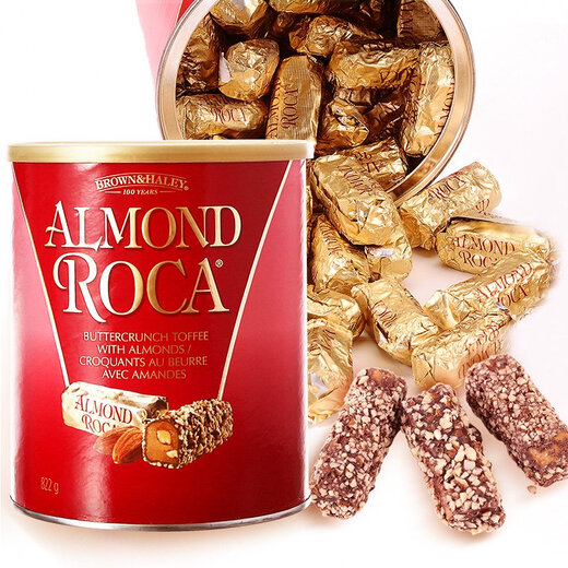 Vereinigte Staaten importiert Lejia Mandel Mandel -Booler -Snacks Hochzeit Süßigkeiten Souvenir 822g Casual Snacks Mandelkerner Originalgeschmack 1105G*1 Dose