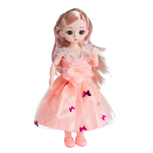 Aibilu Anziehpuppe Prinzessin Puppe Handtasche Set Große Geschenkbox Kinderspielhaus Mädchen Spielzeug Geburtstagsgeschenk