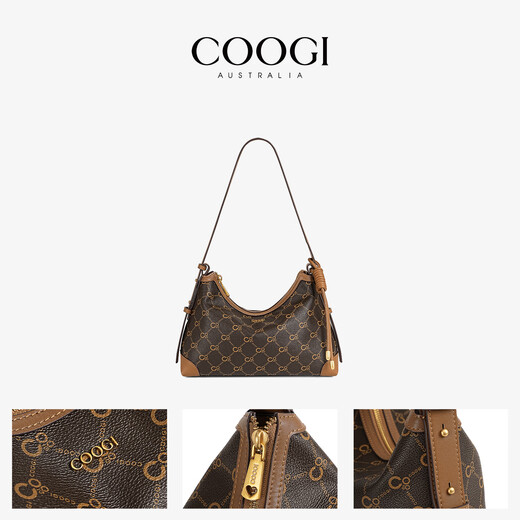 
COOGI Bag Women's 2025 Brand Light Luxury Ladies Bag Birthday Chinese Valentine's Day Gift for Girlfriend and Wife Coffee Color
