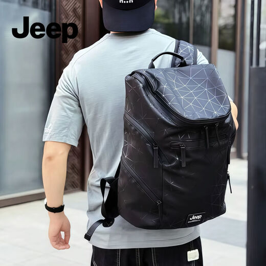 JEEP business backpack men travel fashion trend diamond high-end casual school bag outdoor waterproof computer bag