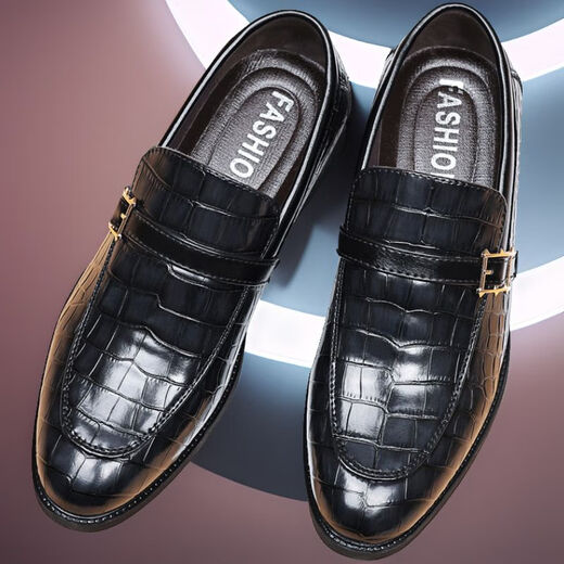 2024 Nouvelles chaussures en cuir en cuir de commerce pour hommes