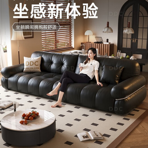 DDCDDC意式极简布艺实木床新第六代9276 3迪熙座包-分体位2.82米 u接触面2.5MM迪熙进口半青牛皮
