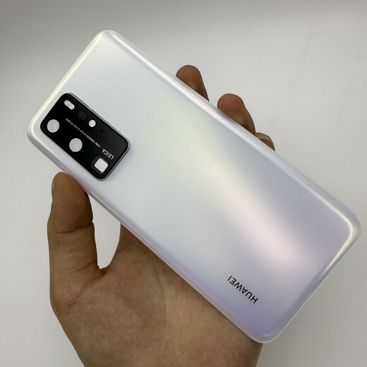 Suitable for Huawei p40 original disassembly back cover p40pro original disassembly glass back cover mobile phone battery case P40 bright black