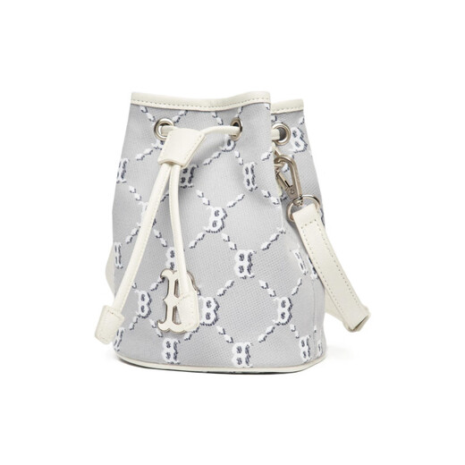 Meijia Baseball (MLB) Monogramm Boston Rote Socken Retro alte Blumen Mini -Eimer -Beutel hellgraues Männer und Frauenmodell alle Größe