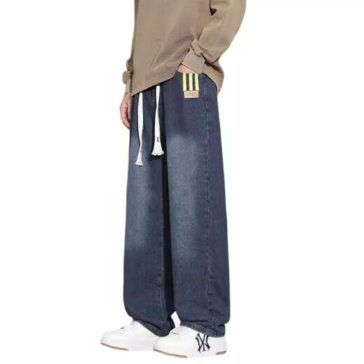 Straight Jeans Men's Spring and Autumn American Retro Pants Retro Casual Hens.