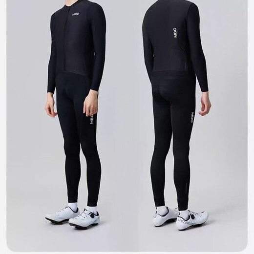 Meissenlan (MBO) MBO Meissenlan spring and autumn thin breathable sweat-absorbent cycling jersey for men and women, long-sleeved road cycling suit, aqua long-sleeved top (same style for men and women) 4XL