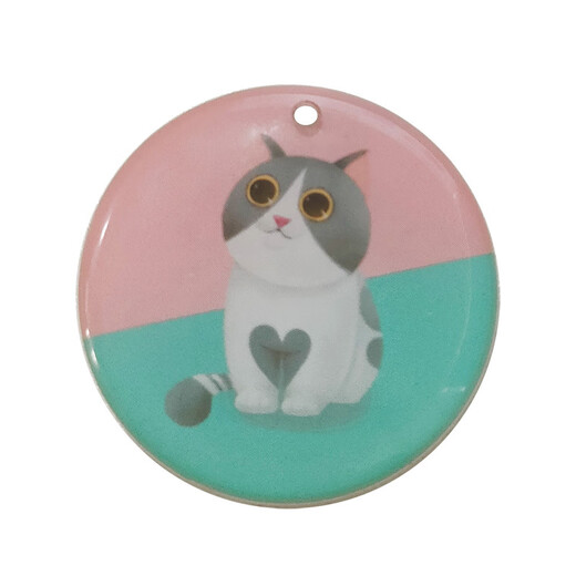 Pet Star Record Dog Card Cat Card Pet Brand Scan the QR code to locate Pet Anti-lost Identity Card Puppy Card (red)