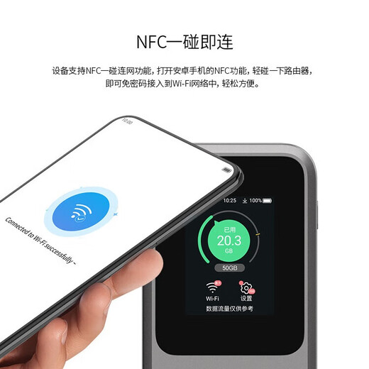 ZTE 5G portátil WiFi7/10000 mAh móvil u60pro enrutamiento de tarjeta N79 agregación de portadores de banda de alta velocidad NFC conexión directa 2025 modelo ZTE u50pro versión mejorada 1500G