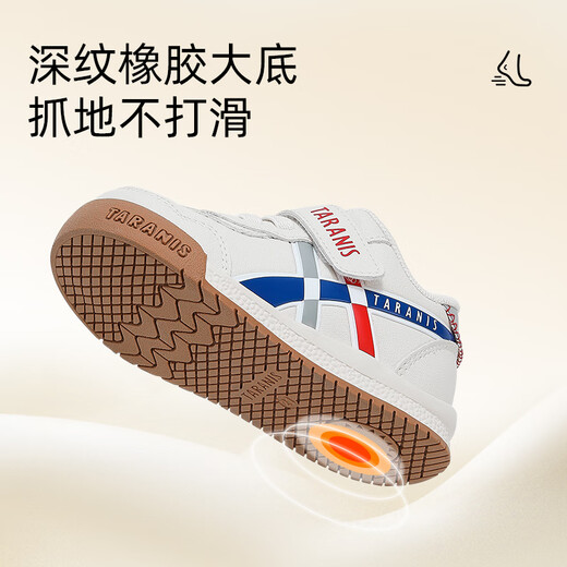 Terranis Autumn and Winter Children's Shoes for Girls Baby Soft Sole Toddler Shoes Boys' Sports Shoes Mesh Breathable Bread Shoes White/Blue Autumn Microfiber 26 Inner Length 16.5cm Foot Length 15.5cm