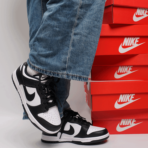 Nike (Nike) Nike Panda Shoes Dunk Черно-белая низкая топ-мужская и женская туфель