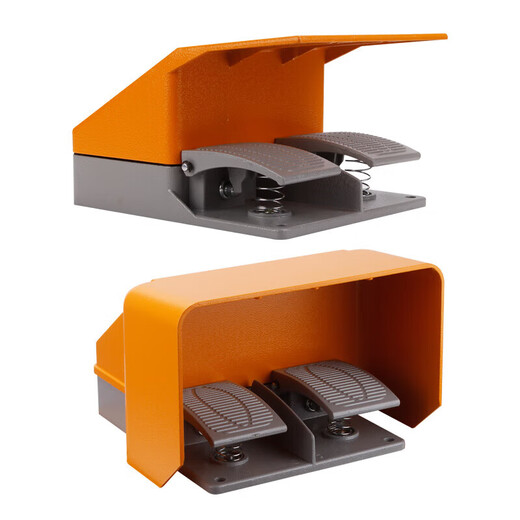 Foot switch YDT1-18/15 16 double double pedal aluminum shell silver point bending machine shearing machine upper and lower YDT1-18 model