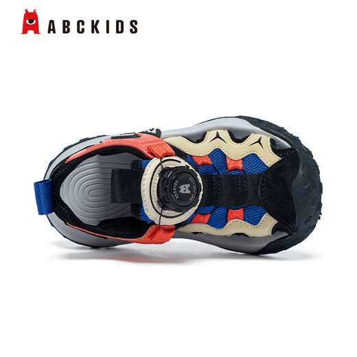 
ABC KIDS Children's Sandals Boys Outdoor Summer Sandals Girls Breathable Beach Shoes 3523Q Orange Red Dark Blue 28