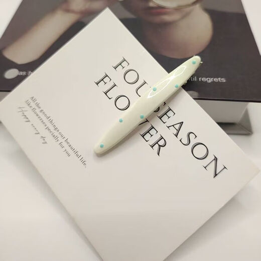 CHANSUNRUN Korean style blue and white polka dot cream hairpin dripping oil duckbill side clip fashion bangs clip hairpin headdress blue and white polka dot hairpin blue 2 + white 2 4 pcs