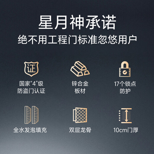 
Xingyue Shen Class A first-tier brand anti-theft door sound insulation entrance door household entrance door single door mother door bag installation 2150*960/2050*1050 single door outside opening