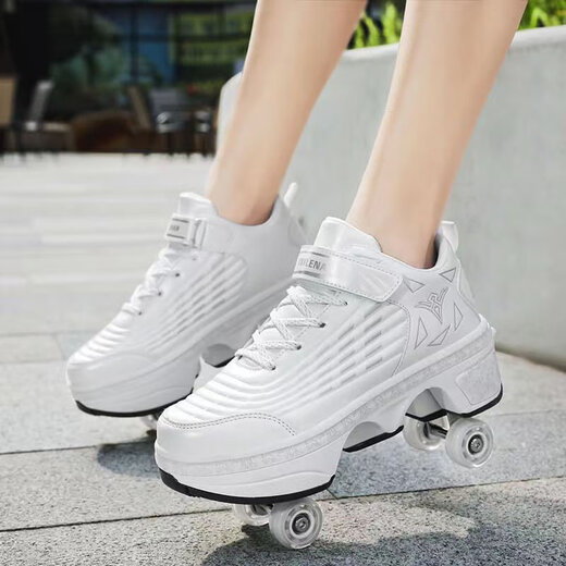 Chaussures déformées Academy Chaussures de marche de tempête Nouveaux patins pour enfants Chaussures de roue à rouleaux à rouleaux Double Rouge Puller Chaussures 9906 Black Standard Sneaker Taille 37
