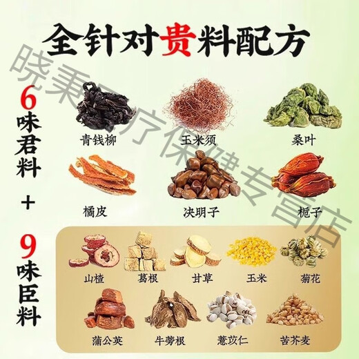 北京同仁堂青钱柳玉米须桑叶茶180g中药茶蒲公英葛根养生花茶 180g*2盒初见成效