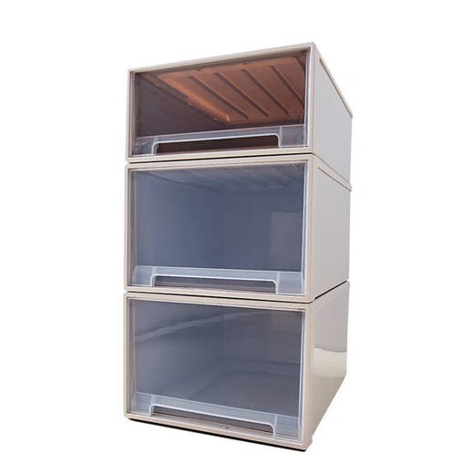 Wenshiou Schublade Kleidung Aufbewahrungsbox verdickte transparente Kleiderschrank -Sortierbox Aufbewahrungsbox extra großer Plastikkleidung Aufbewahrungsbox F3523 Erster Stock