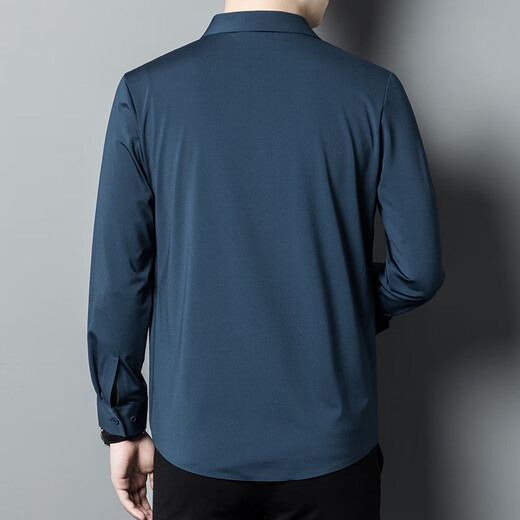利郎官方旗舰喜爸爸装参加结婚宴礼服公公长袖衬衫衣服薄款男士春秋季 BJ6623红色 M 165_