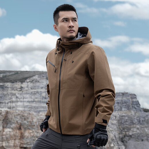 Dragon Dientes escondidos Flying Shark Flying Tactical Shock Clothen Fortalecido Chaqueta cómoda cómoda a prueba de viento Desgaste transpirable Resistente al aire libre Verde militar 175/96a (peso 146-169Jin [Jin equivale a 0.5 kg])