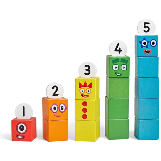 LEARNING RESOURCES American Numberblocks joint digital building blocks number 1-5 wooden building blocks children's educational toys number 1-5 wooden building blocks
