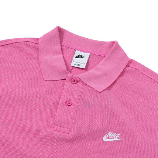 Nike (Nike) Polo à manches courtes roses pour hommes T-shirts décontractés en vrac Top pur coton pur rose FN3895-675 Pure Coton Tricot et transparent S 100-120JIN [Jin est égal à 0,5 kg]