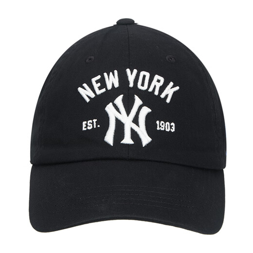 Major League Baseball (MLB) official Zhang Linghe same style hat for men and women, fashionable summer sun visor baseball cap, peaked cap, big head outdoor hat, New York Yankees/black/KARINA same style, one size F