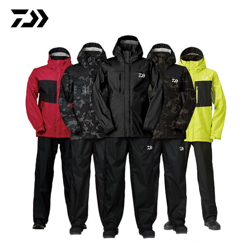 Dawa DR-3823 Jacket Waterproof Suit Rocky Fishing Raincoat Luya Outdoor Leisure Fishing Suit DAIWA Limited Edition Black Camouflage M