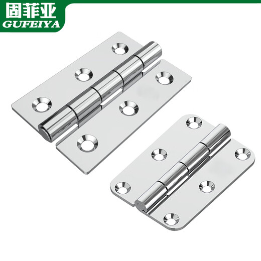 加厚不锈钢合页大全五金折叠180度平开活叶柜门盖子重型铰链荷叶 1283A304钢37*33*2.0