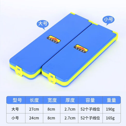 Vinoa thickened three-layer four-sided fishing sub-line box competitive hanging box multi-functional hanging line box fishhook box fishing line fishing gear three-layer four-sided sub-line box (large size)