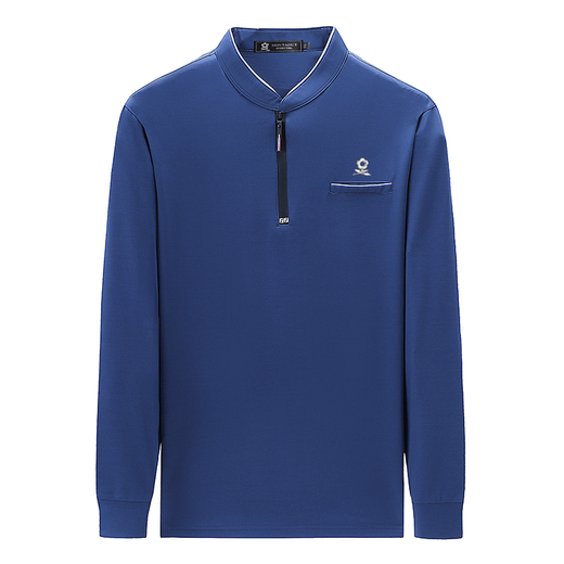 Montagut French Light Luxury High-классная рубашка Polo Pure Cotton с длинными рукавыми футболками мужская повседневная тонкая верхняя и зимняя базовая рубашка среднего возраста Официальный флагман [Добавленный бархатный утолщен] 6625-машетка M Официальный флагман 165/M Рекомендуется [115Jin [Jin равен 0,5 кг. Ниже].