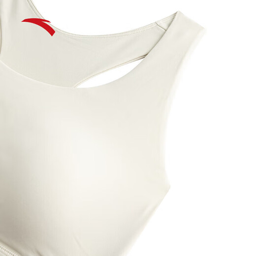 Anta Guan Xiaotong's same style sports vest women's new yoga Pilates stable support underwear BRA fitness wear Australian rice white-1 L