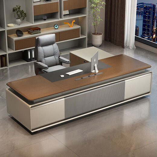 Aosenming boss desk office desk modern high-end atmospheric president desk and chair combination office executive desk office furniture 2.4 meters boss desk